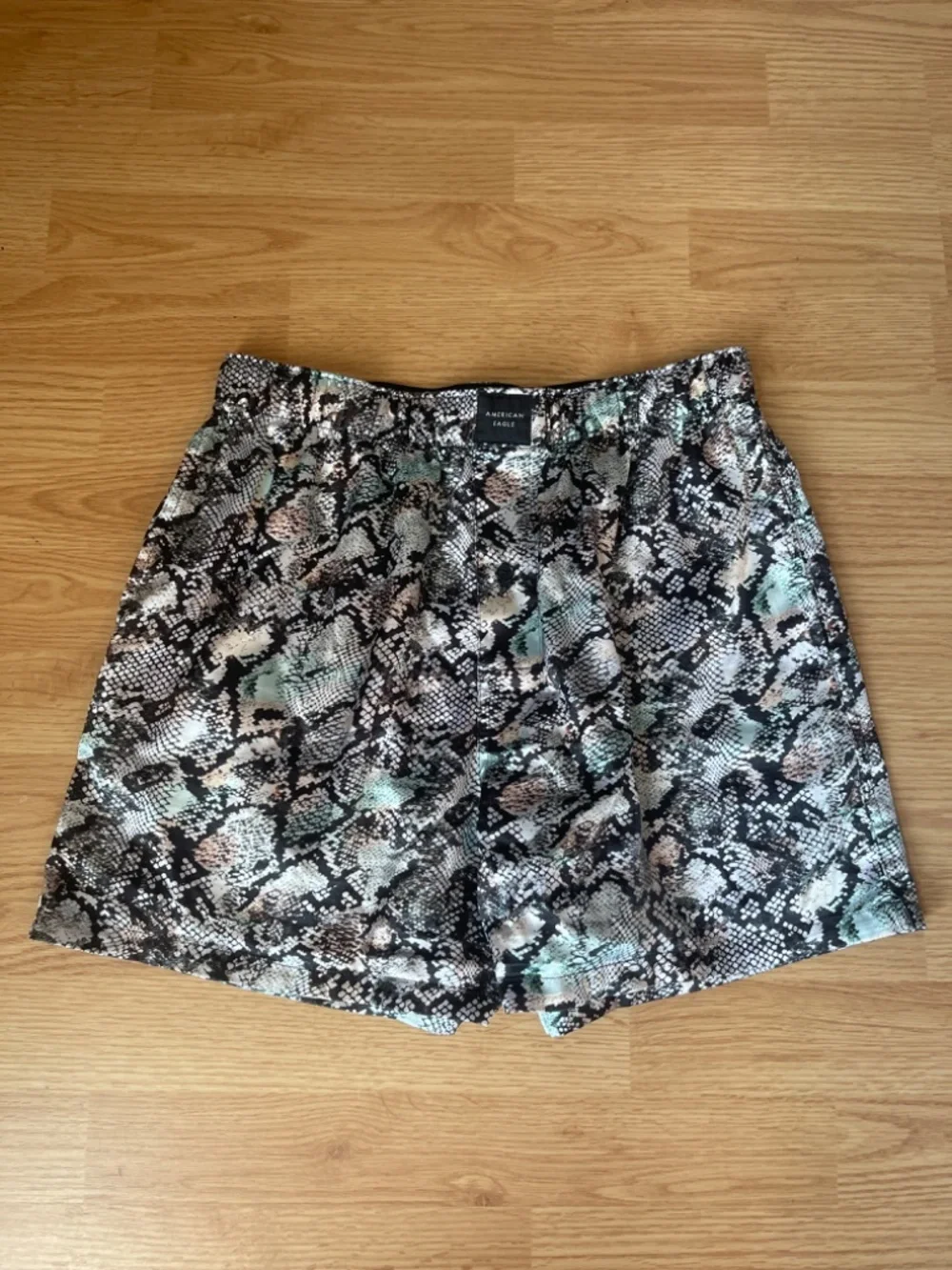American Eagle Snake Skin Satin Pocket Boxer Short Size Medium
